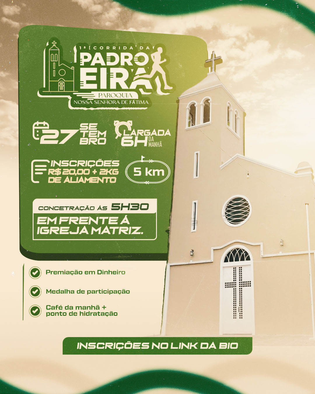 1ª Corrida da Padroeira | Paróquia Nossa Senhora de Fátima