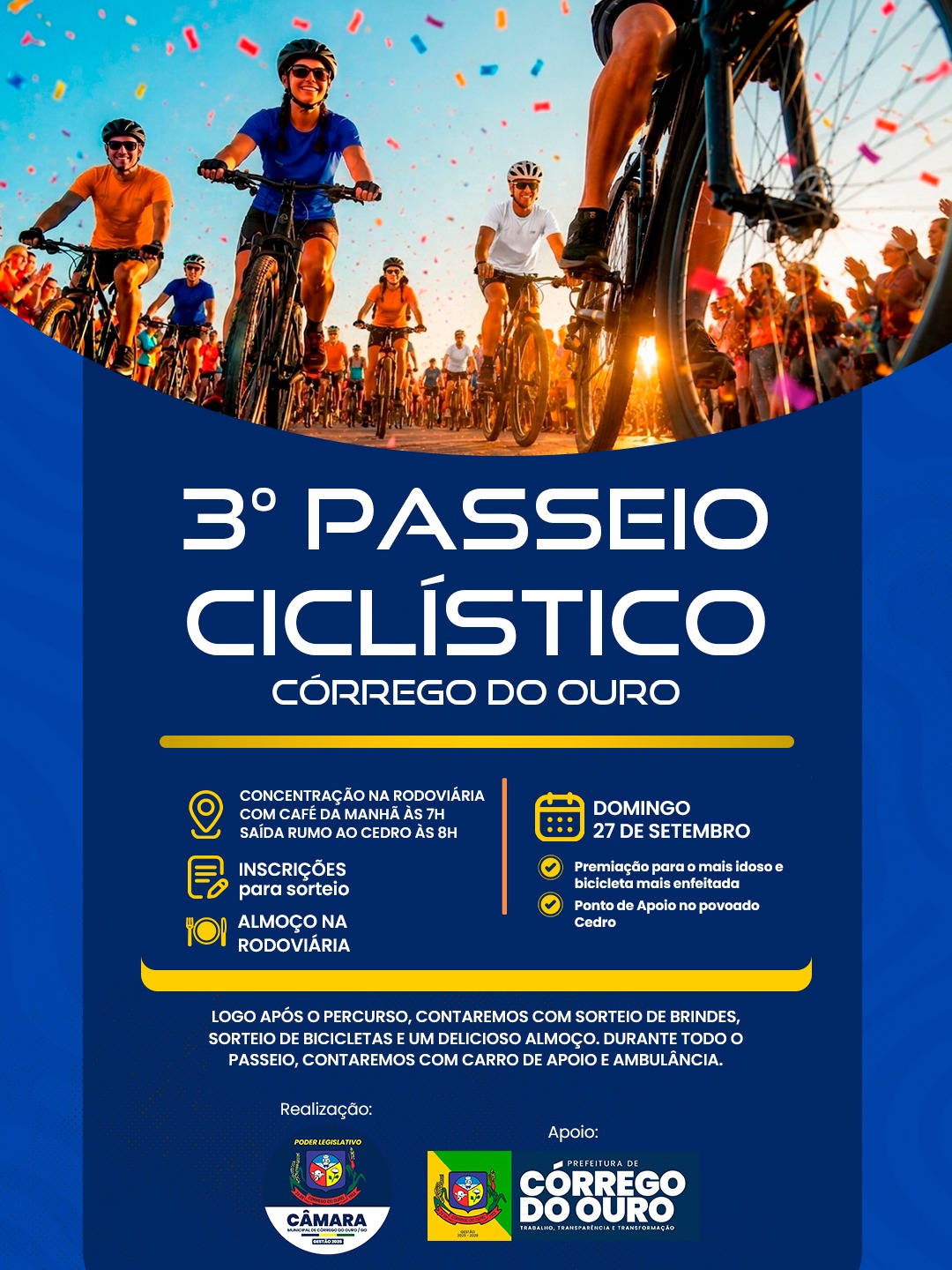 3° PASSEIO CICLÍSTICO DE CÓRREGO DO OURO